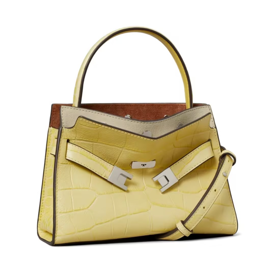 Faux Crocodile Leather Handbag