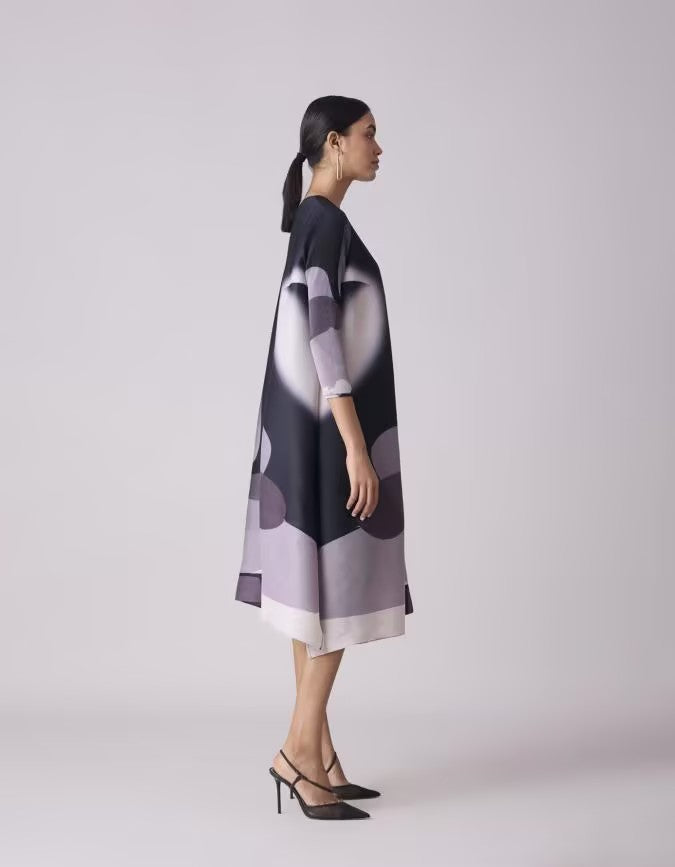Multi-Color Stretch Midi Dress