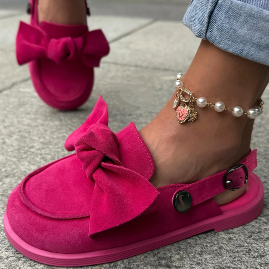 Rose Bow Toe Wrap Sandals