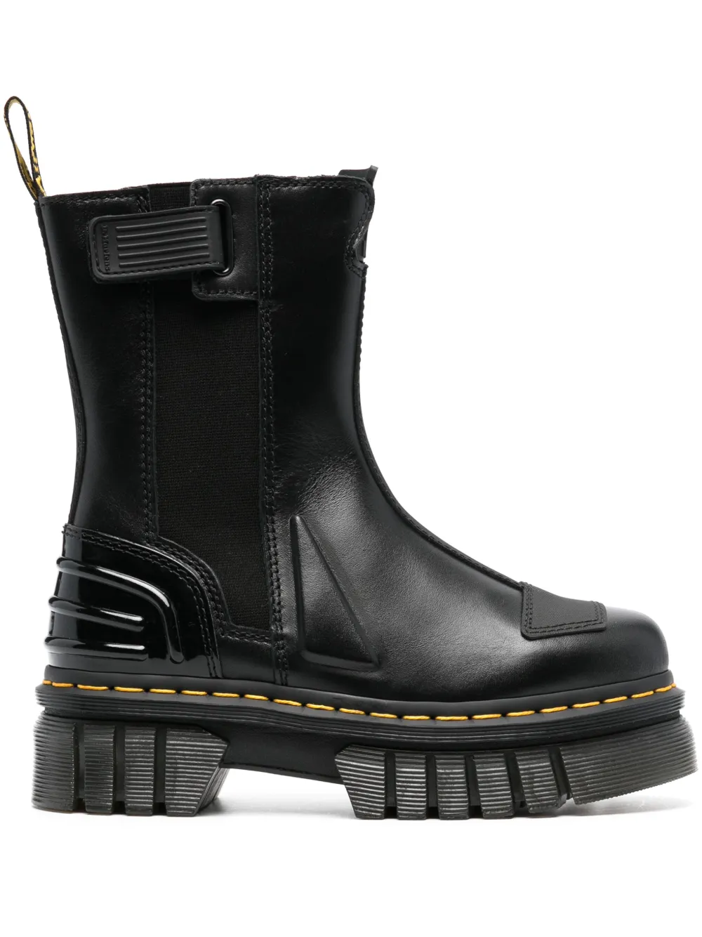 High-heeled Zipper Leather Boots