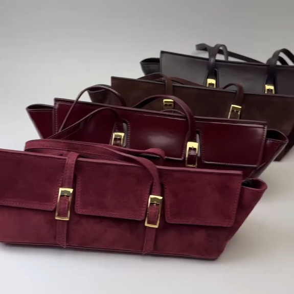 Long Leather Handbag