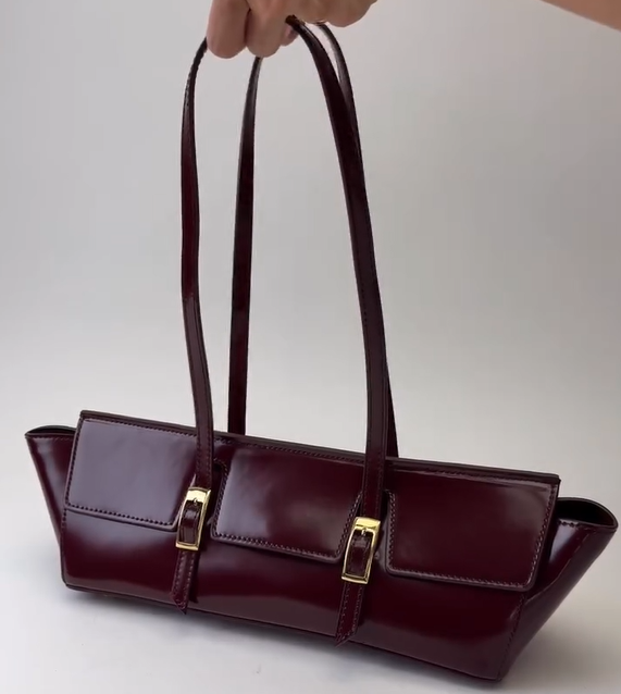 Long Leather Handbag