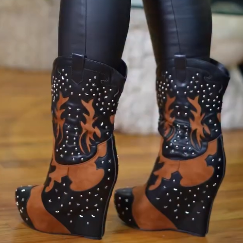 Western Cowboy Nail Boots