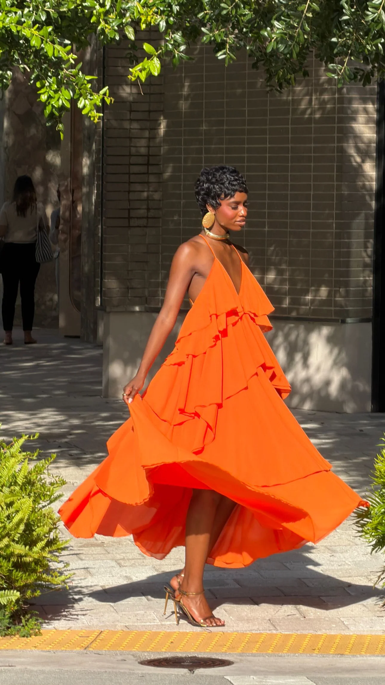 Summer Ruffle Halter Dress