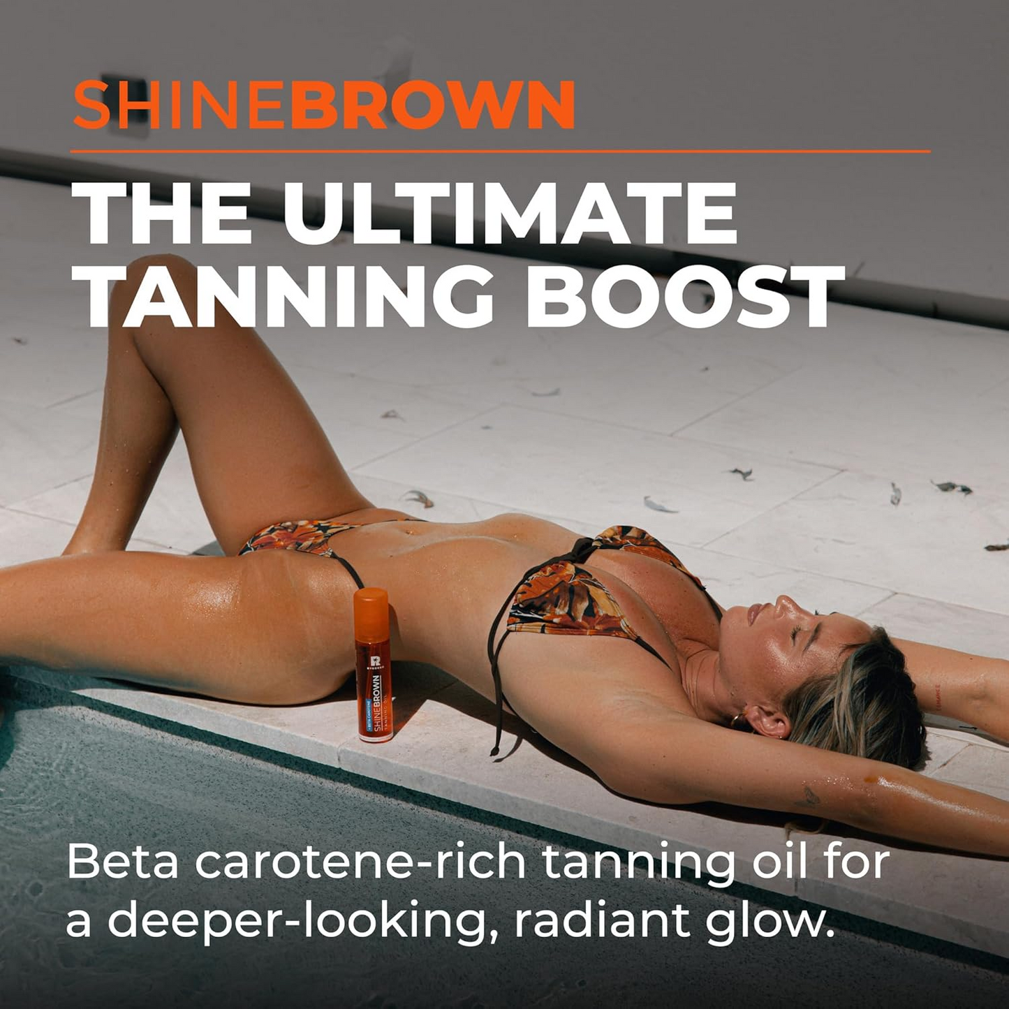 BYROKKO Shine Brown Beta Carotene Tanning Accelerator, Carroten Tanning Gel Effective in Sunbeds & Outdoor Sun, Natural Tan-boosting Sunbed Cream, 200 ml (Beta Carotene Oil 150 ml (Pack of 1))