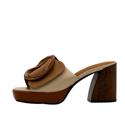 Women's Thick-Heeled Contrast Summer Sandals
