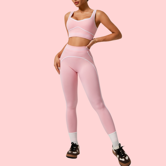 Pink Yoga Two-Piece Set