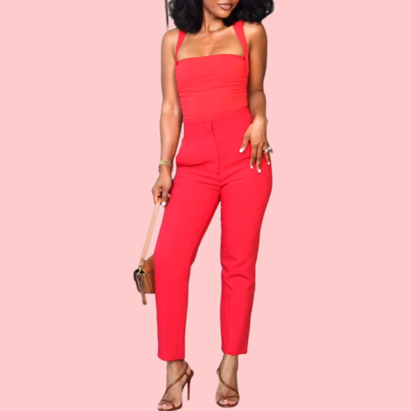 Solid Color Camisole Jumpsuit