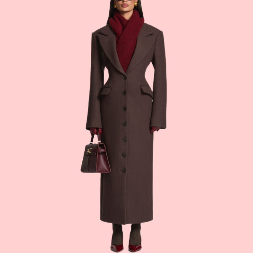 Single-Breasted Lapel Coat