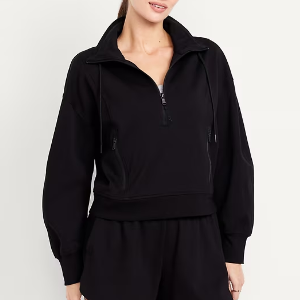 Fleece Half-Zip Sweatshirt & Pants Set