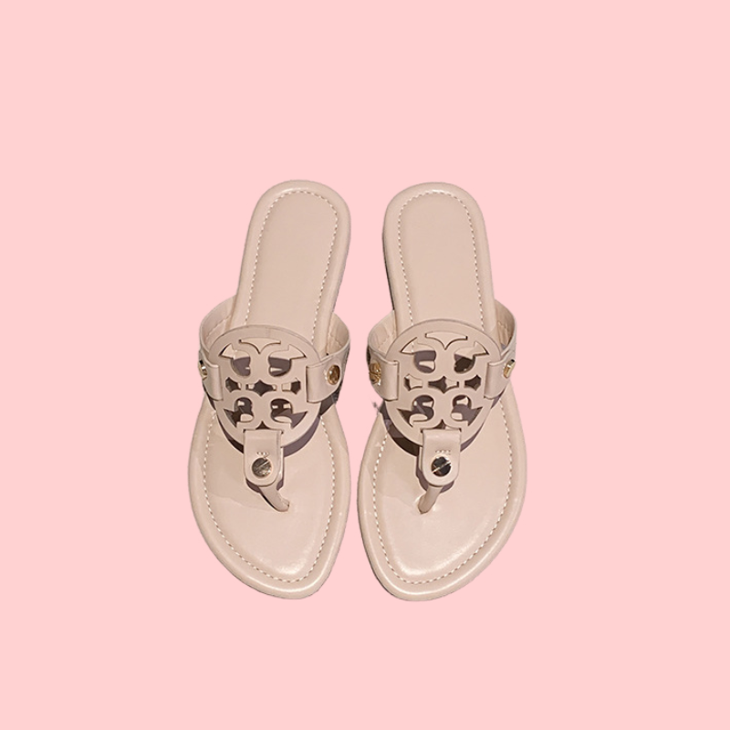 Patterned Openwork Slippers