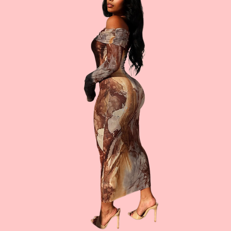 Afternoon Delight Off Shoulder Dress