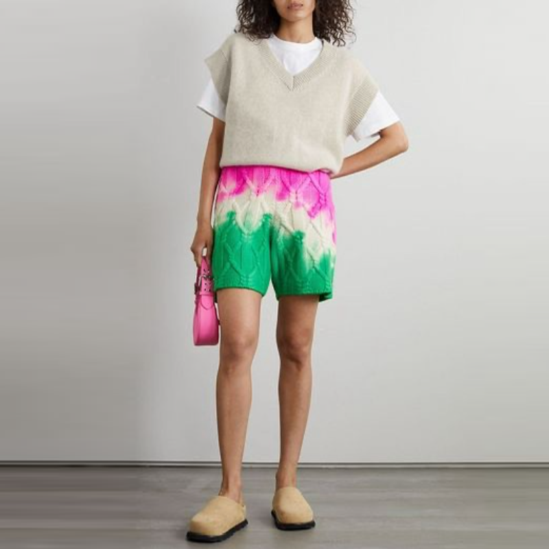 Gradient Knit Shorts & Sweater
