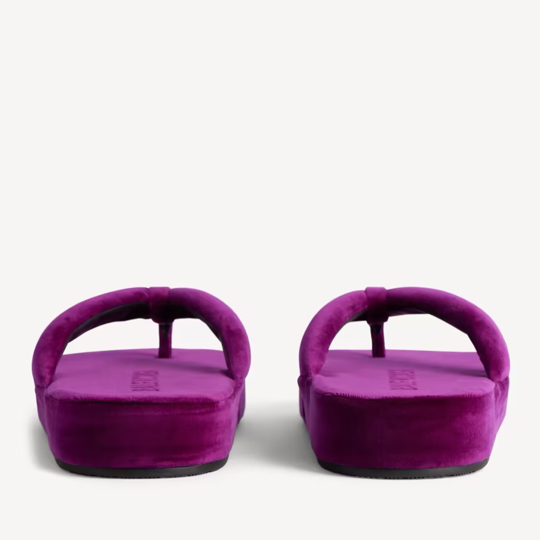 Plush-lined Thick-Soled Slippers