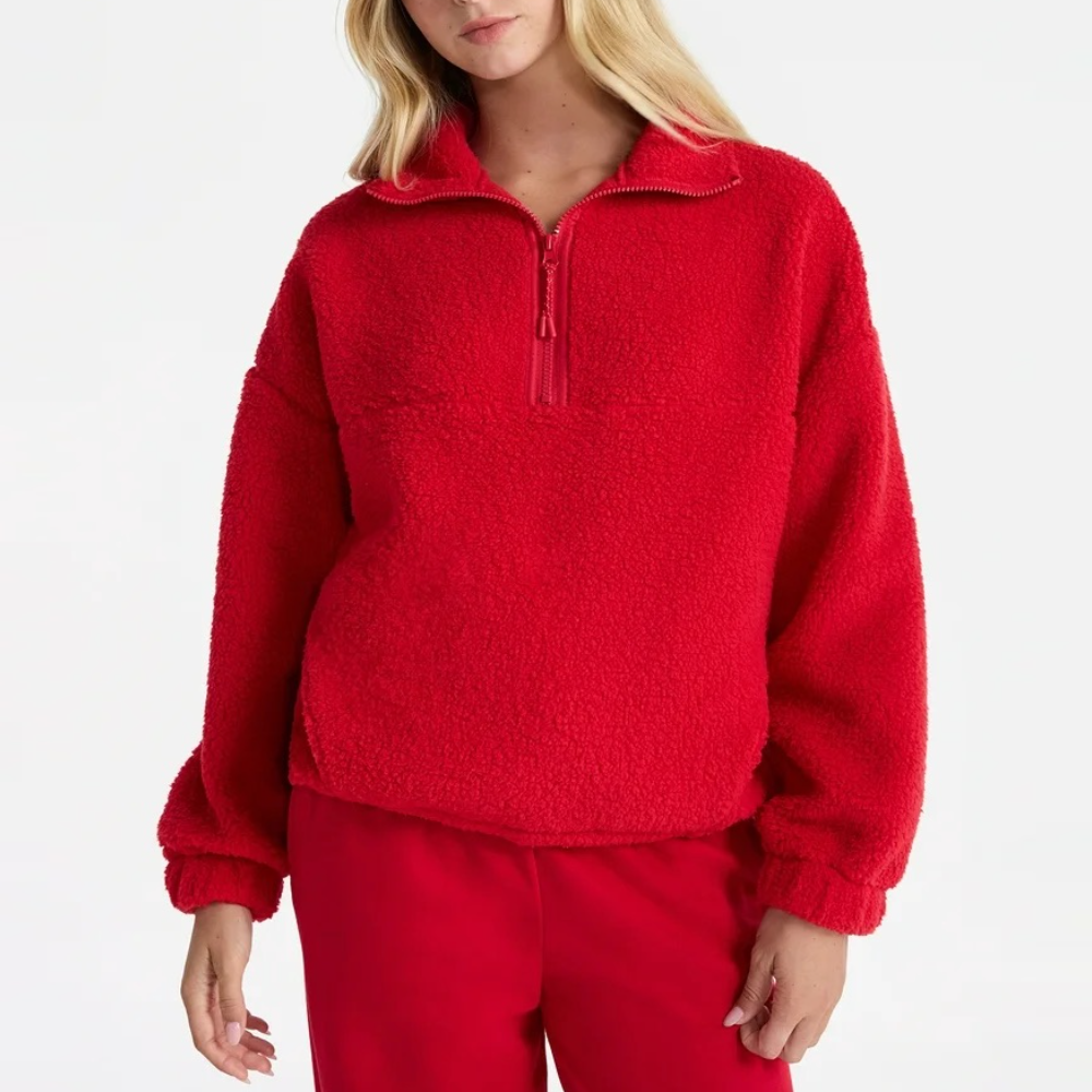 Stand-Up Collar Zip-Up Fleece