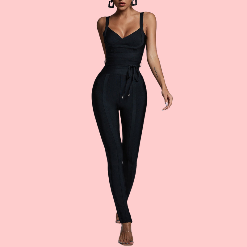 Camisole V-Neck Strappy Jumpsuit