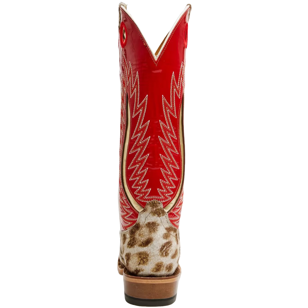 Leopard-print Patchwork Cowboy Boots